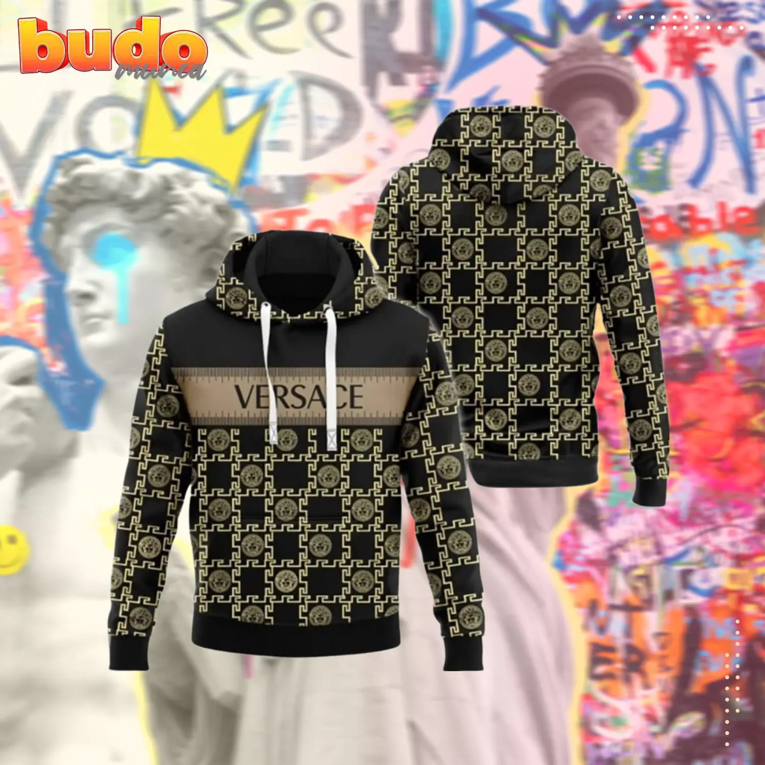 Gianni versace hoodie luxury brand clothing clothes outfit for men - hot new